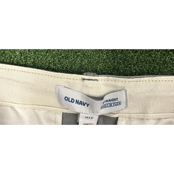 Old Navy 100% Cotton Gray Straight Leg Cargo Pockets Pants Men's 34x32 - Picture 5 of 9